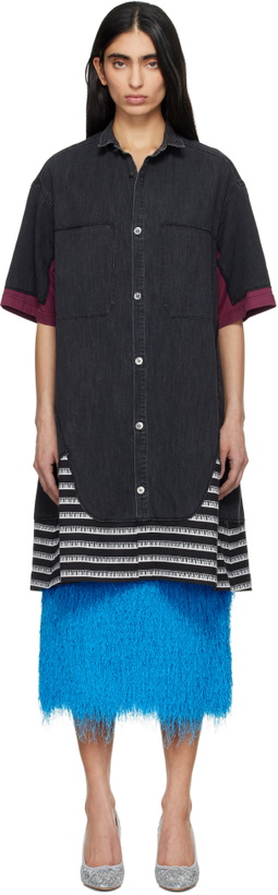 Photo: UNDERCOVER Black UP1F1402 Denim Shirt