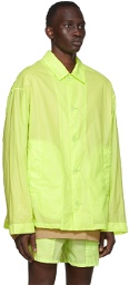 Dries Van Noten Green Translucent Jacket
