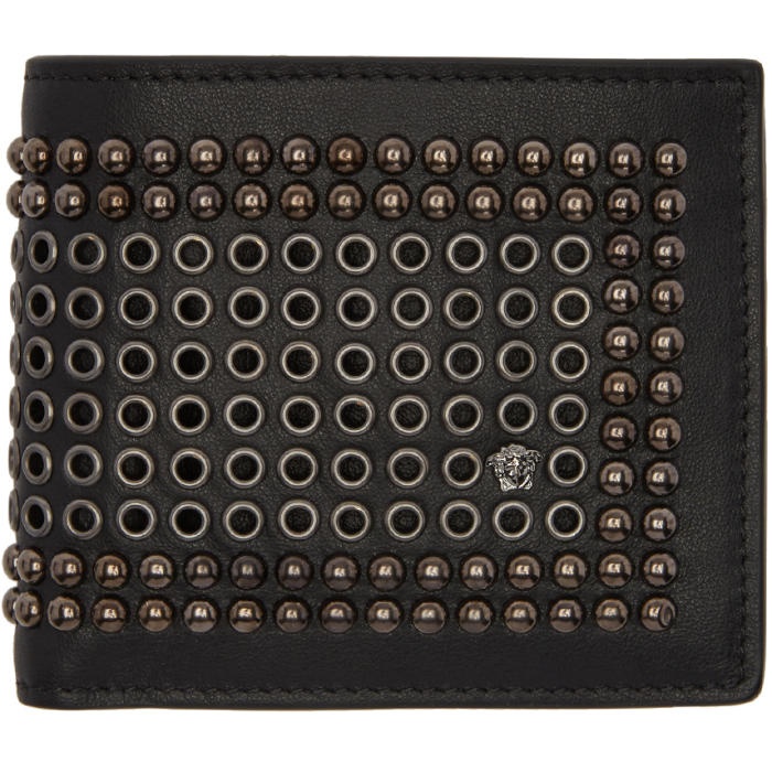 Photo: Versace Black Studded Wallet