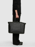 SAINT LAURENT - Giant Bowling Leather Tote Bag