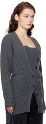 Alexander Wang Gray Pre-Styled Twinset Cardigan