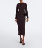 Roland Mouret Peplum crêpe jacket