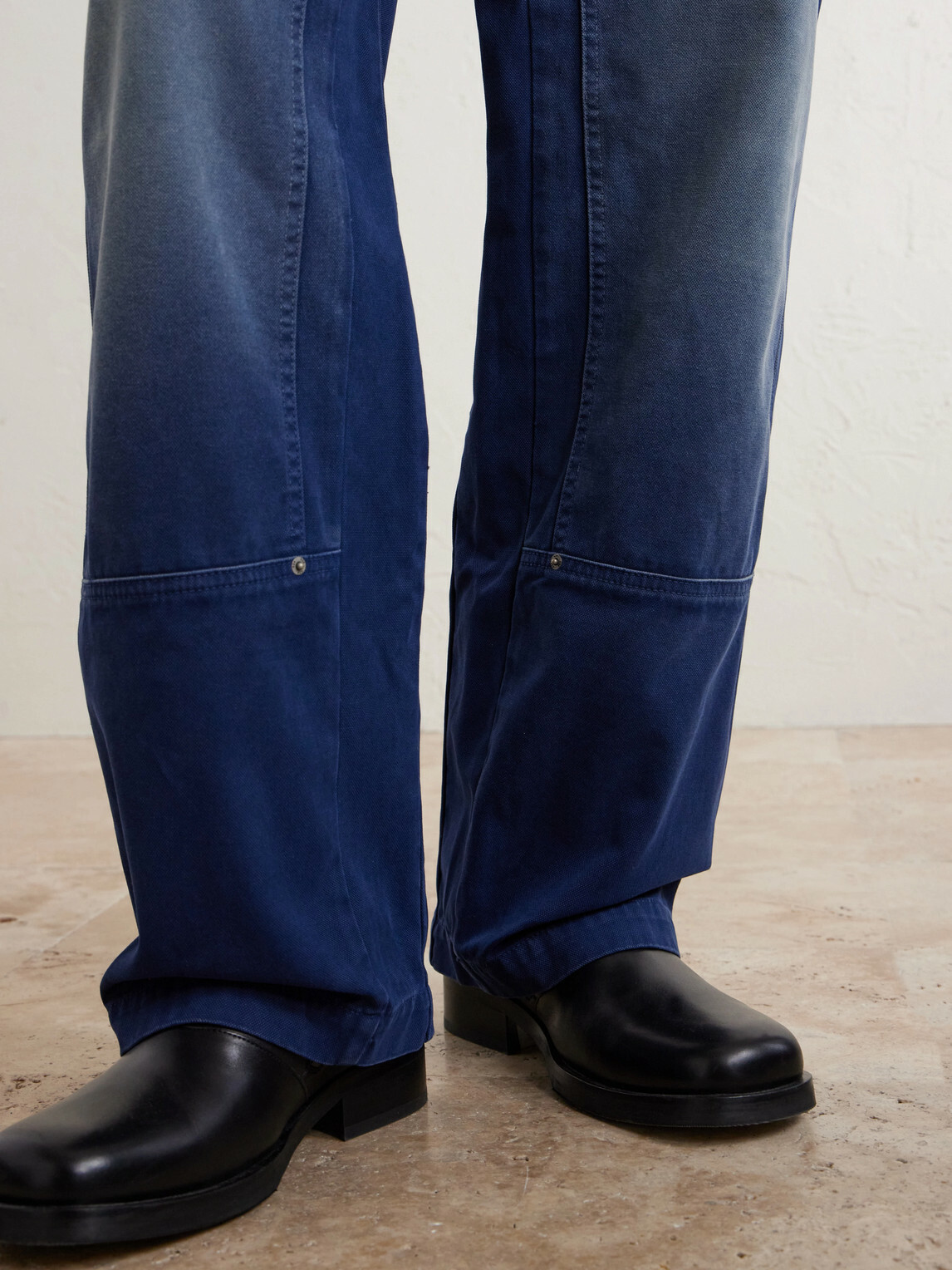 424 - Straight-Leg Double-Knee Jeans - Blue