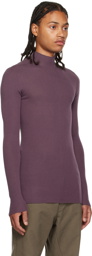 Rick Owens Purple Lupetto Sweater