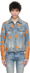 AMIRI Blue Denim Chemist Star Trucker Jacket