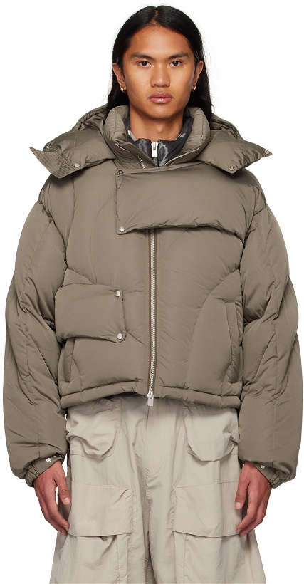 Photo: HELIOT EMIL Taupe Sociality Down Jacket