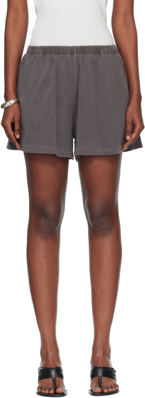Photo: OUR LEGACY Gray Gored Shorts