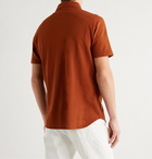 Loro Piana - Cotton-Piqué Polo Shirt - Burgundy