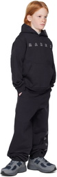 Marni Kids Navy Logo Sweatpants
