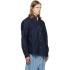 Casablanca Navy Raw Denim Shirt
