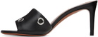 ALAÏA Black Oeillets Mules