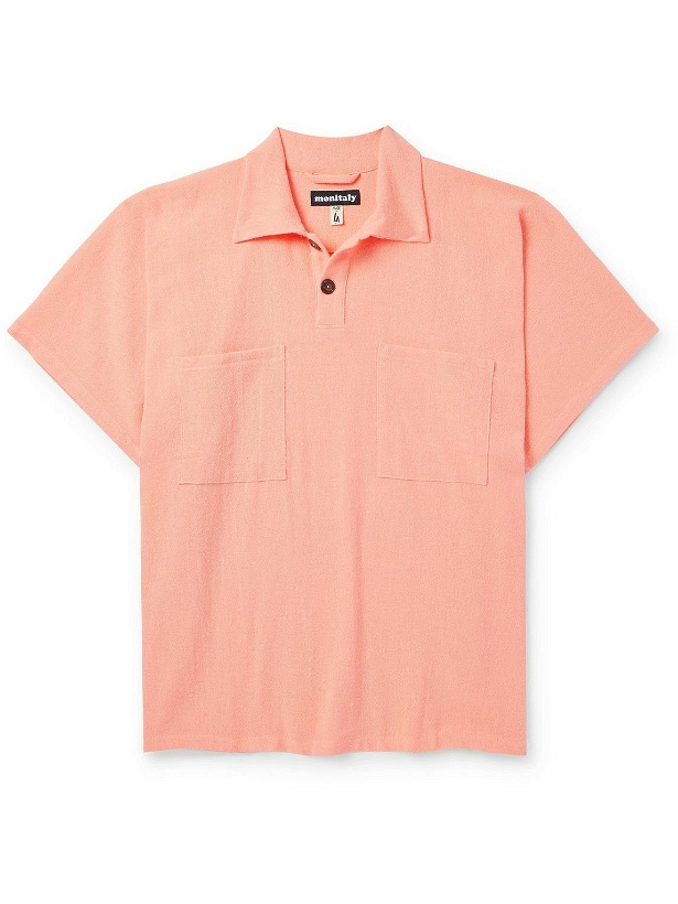 Photo: Monitaly - Cotton Polo Shirt - Orange