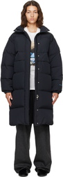 Jil Sander Black Logo Oversized Down Parka