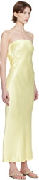 BEC + BRIDGE Yellow Moon Dance Strapless Maxi Dress