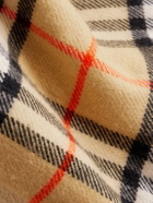 Burberry - Fringed Checked Wool and Cashmere-Blend Throw
