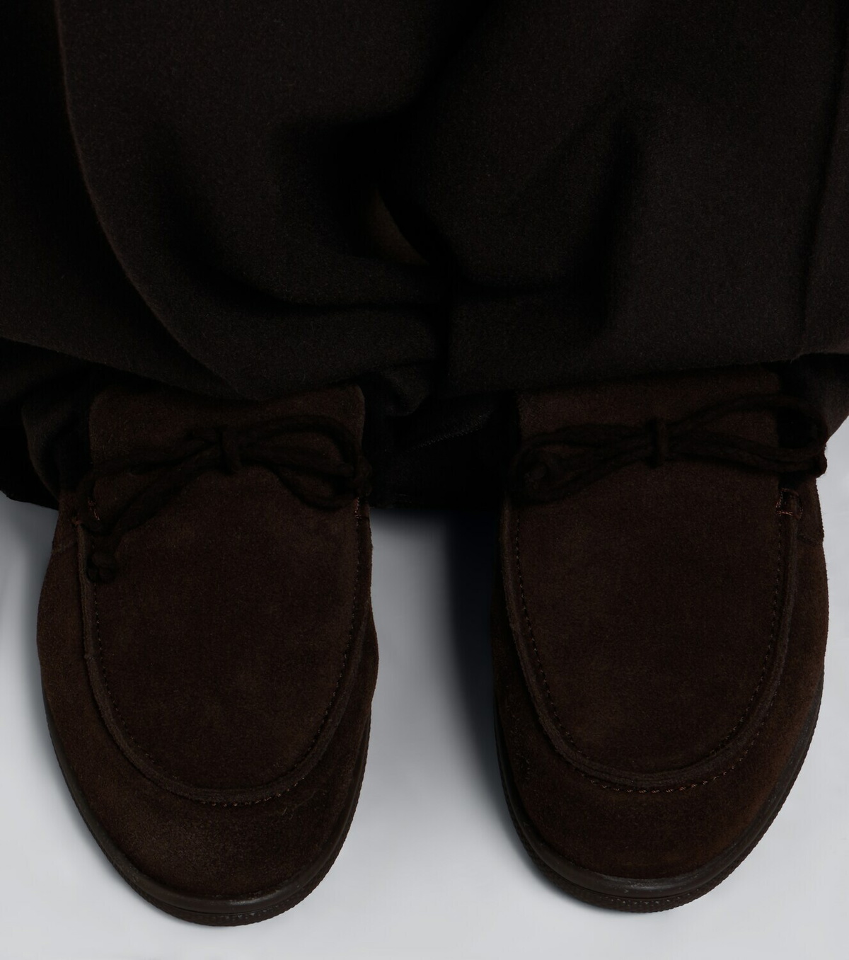 Yves Salomon Shearling-lined suede mules