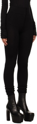 Rick Owens Black Porterville Knit Leggings