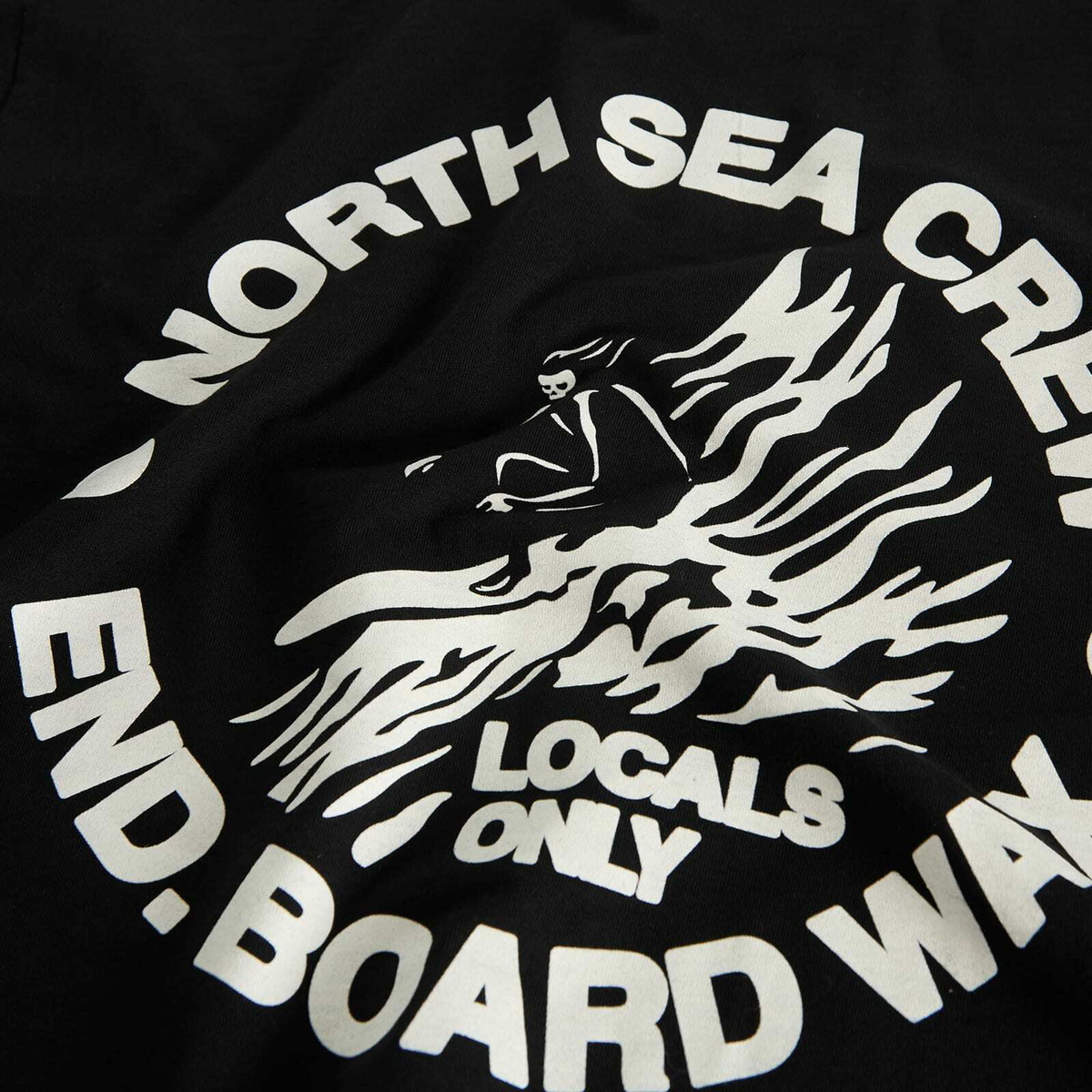END. Coastal Board Wax Long Sleeve T-Shirt in Black