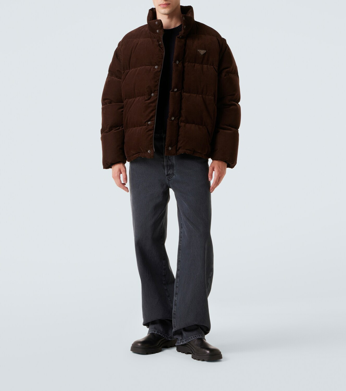 Prada Convertible cotton corduroy down jacket Prada