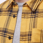 A.P.C. Men's A.P.C Trek Check Wool Overshirt in Yellow
