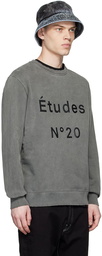 Études Grey Organic Cotton Sweatshirt