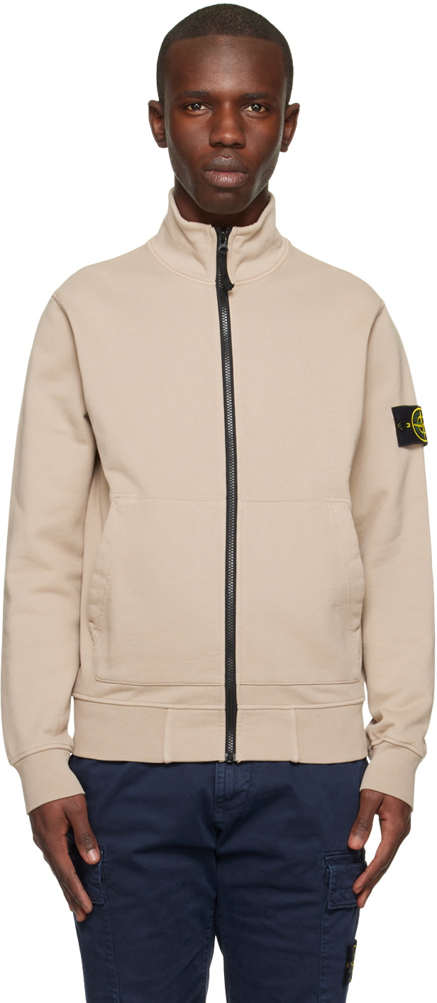 Stone island taupe hot sale hoodie