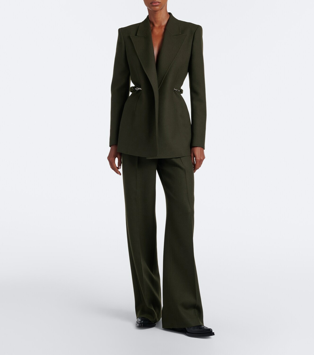 Gabriela Hearst Norman virgin wool wide-leg pants