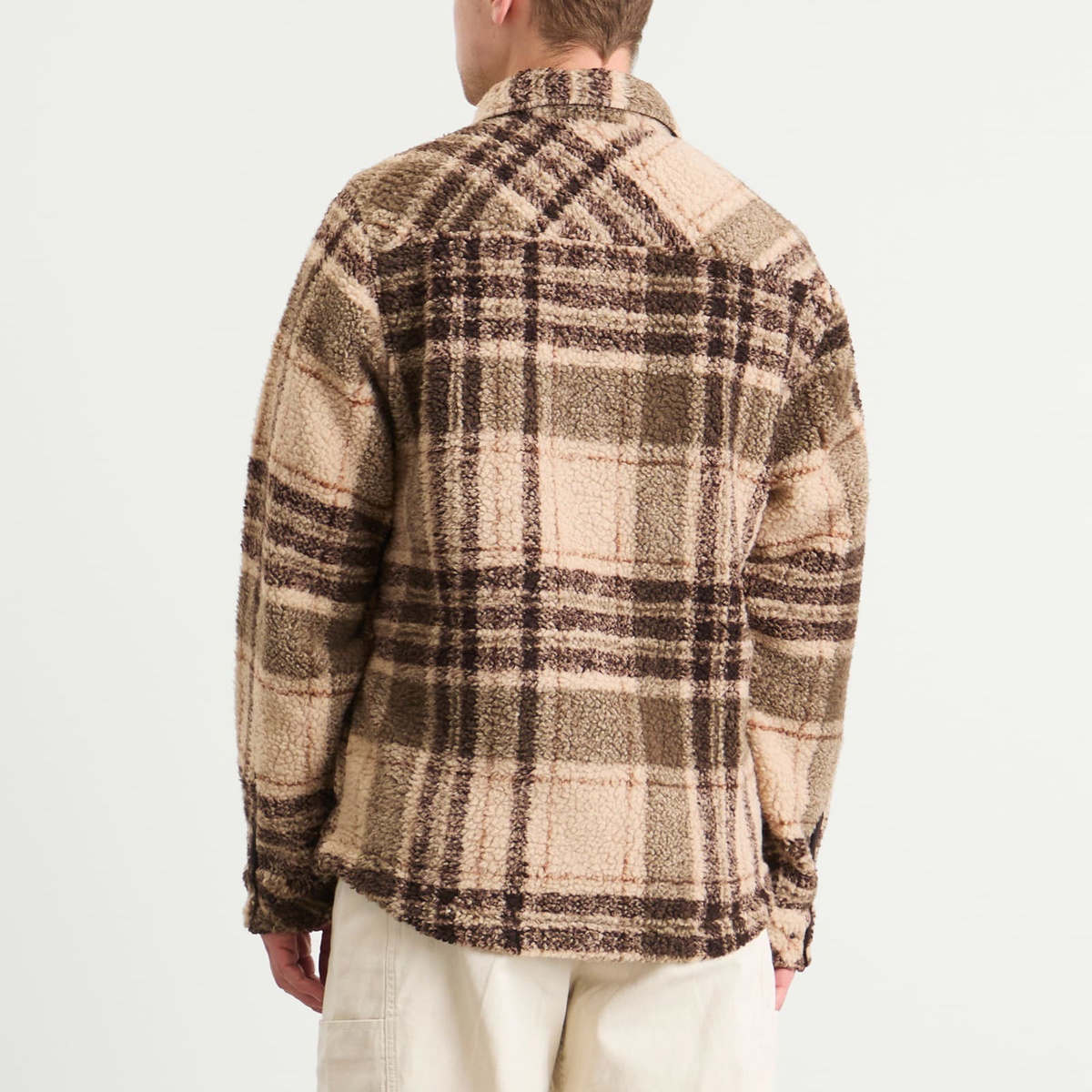 KAVU Men's McCord Creek Fleece Overshirt in Moonstone