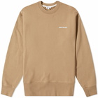 Norse Projects Men's Arne Logo Crew Sweat in Utility Khaki