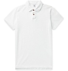 Birdwell - Cotton-Blend Terry Polo Shirt - White