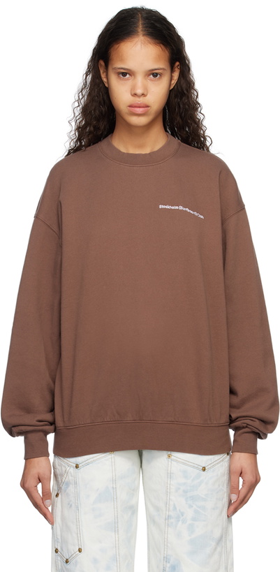 Photo: Stockholm (Surfboard) Club Brown Embroidered Sweatshirt