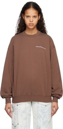 Stockholm (Surfboard) Club Brown Embroidered Sweatshirt