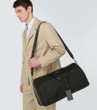 Prada Leather-trimmed duffel bag