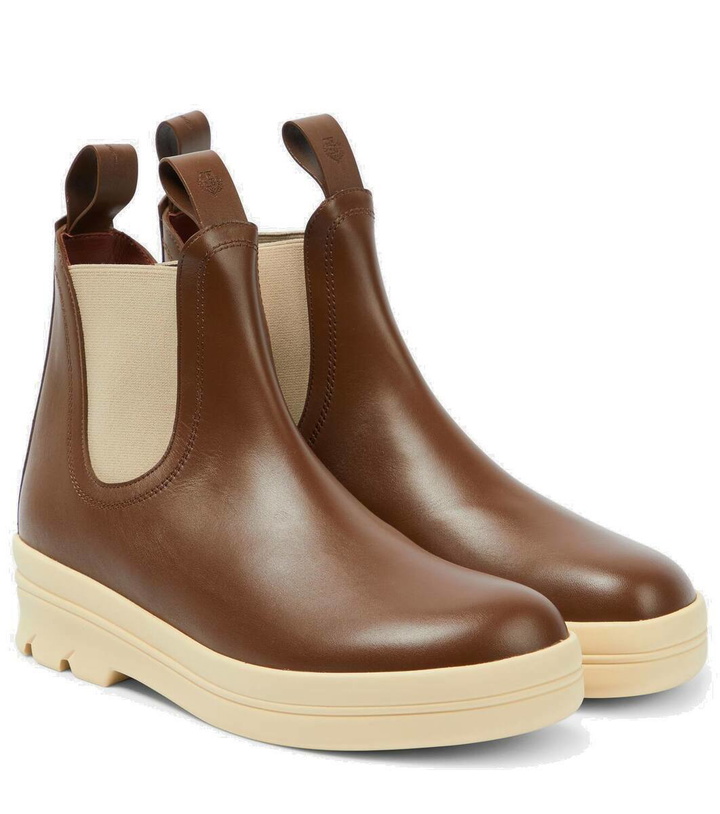 Photo: Loro Piana Lakeside leather Chelsea boots