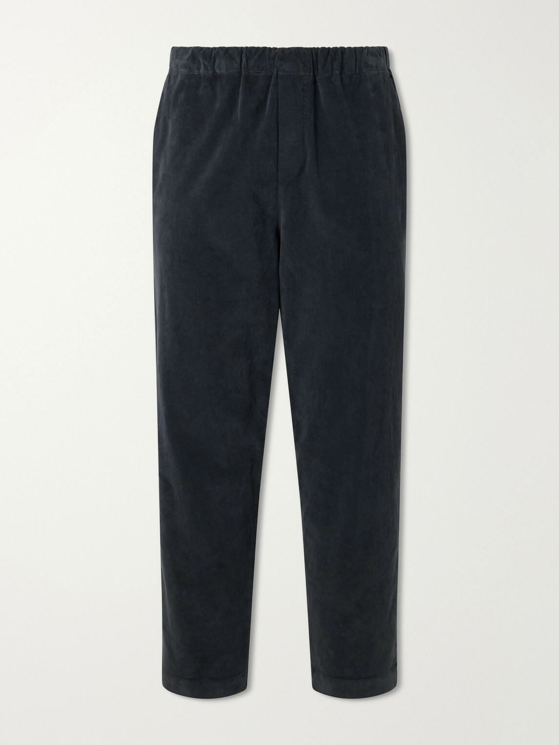 Barena - Straight-Leg Garment-Dyed Stretch Cotton-Moleskin Trousers - Blue