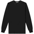 Auralee Men's Long Sleeve Seamless T-Shirt in Black