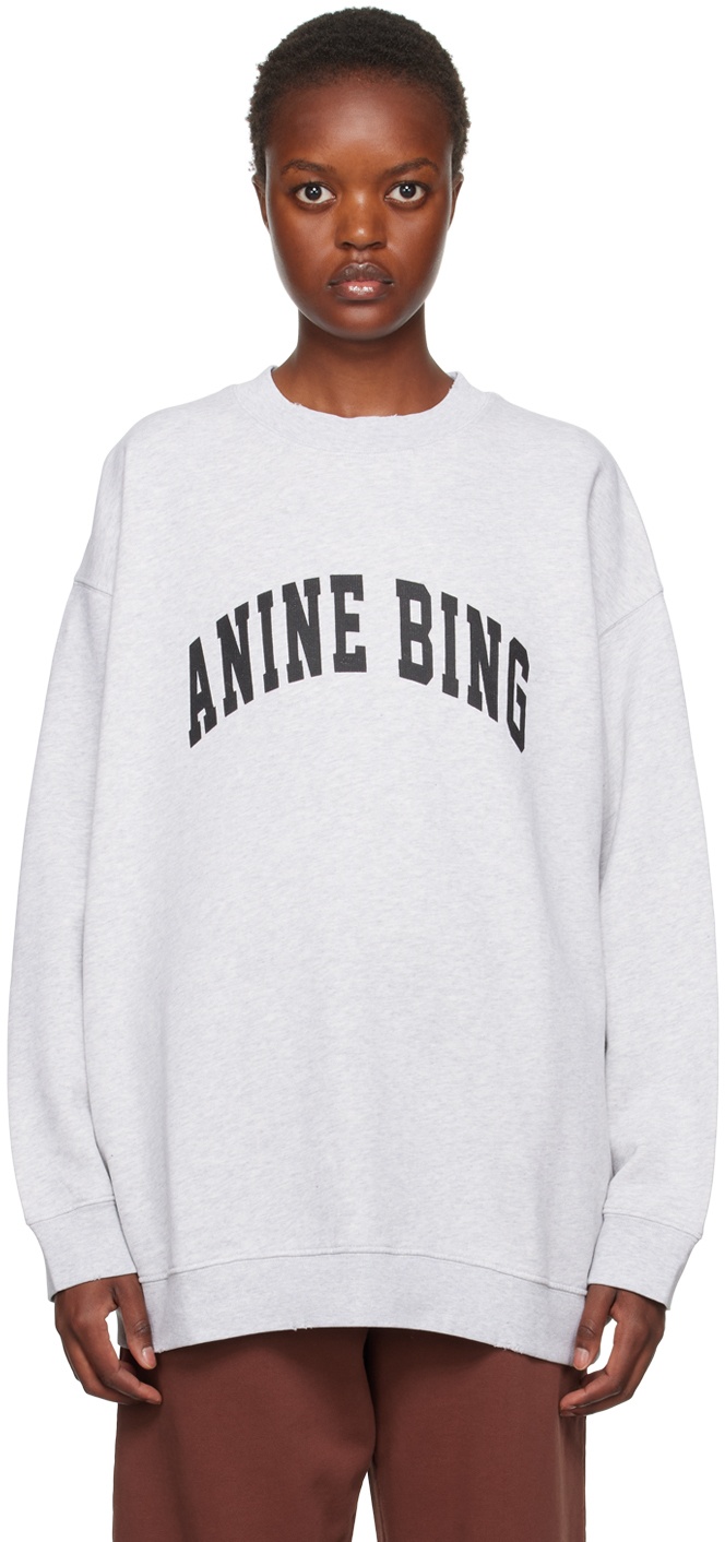 Anine Bing 'Tyler' sweatshirt with logo, Women's Clothing
