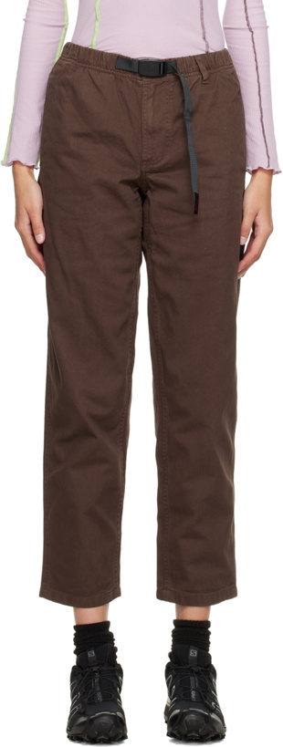 Photo: Gramicci Brown Cinch Belt Pants