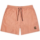 Belstaff Men's Clipper Swim Shorts in Rust Pink