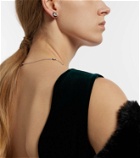 Kamyen Enamel 18kt white gold stud earrings with diamonds
