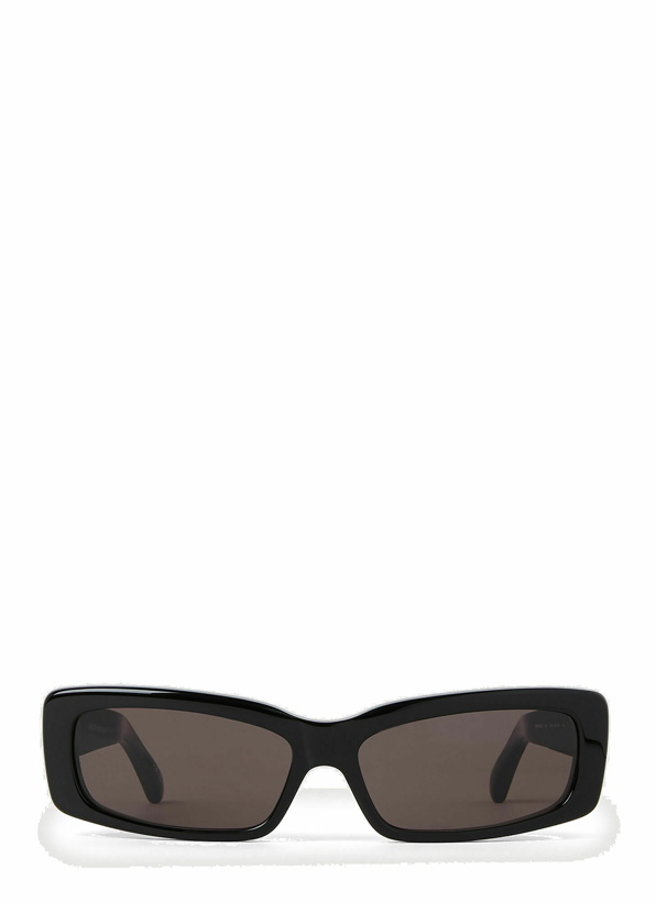 Photo: Balenciaga - Oversized Rectangle Sunglasses in Black