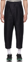 Comme des Garçons Homme Navy Cotton Trousers