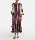 Alémais Ruthie floral shirt dress