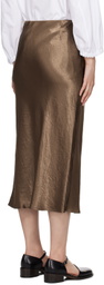 Max Mara Leisure Brown Alessio Midi Skirt