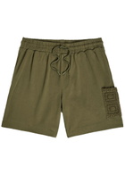 Che Inigo Crochet and Jersey Shorts Dark Green