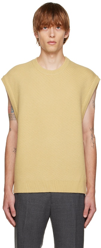 Photo: Solid Homme Yellow Minimal Vest