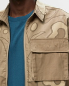 By Parra Fruit Tree Camo Shirt Jacket Beige Overshirts