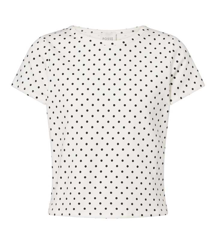Photo: Posse Tommy polka-dot cotton-blend jersey T-shirt