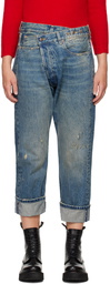 R13 Blue Crossover Jeans