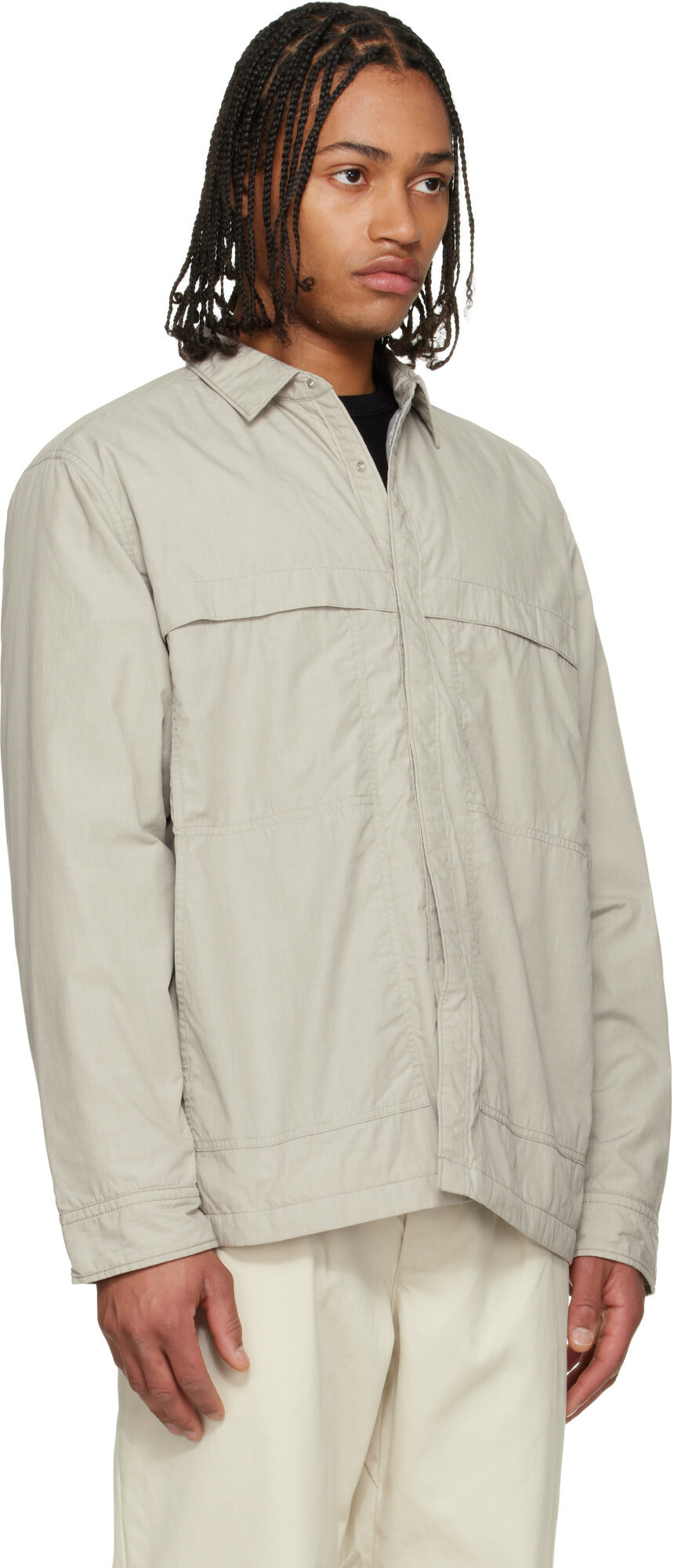 nanamica Beige Insulation Shirt Jacket